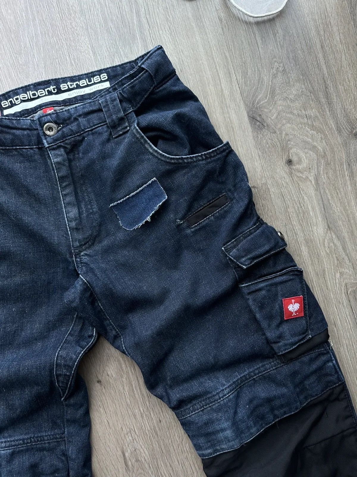 Vintage Engelbert Strauss Workwear Blue Pants