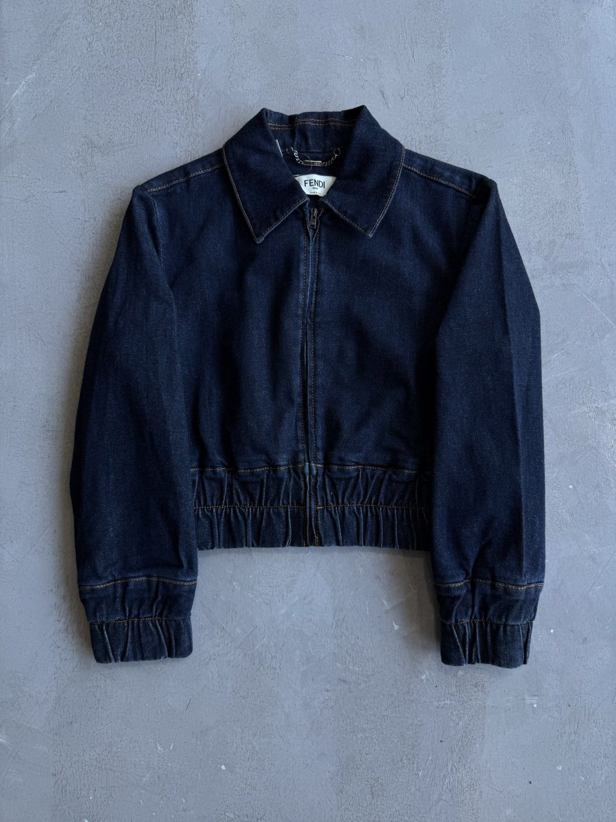 Fendi - Cropped Patched Denim Jacket