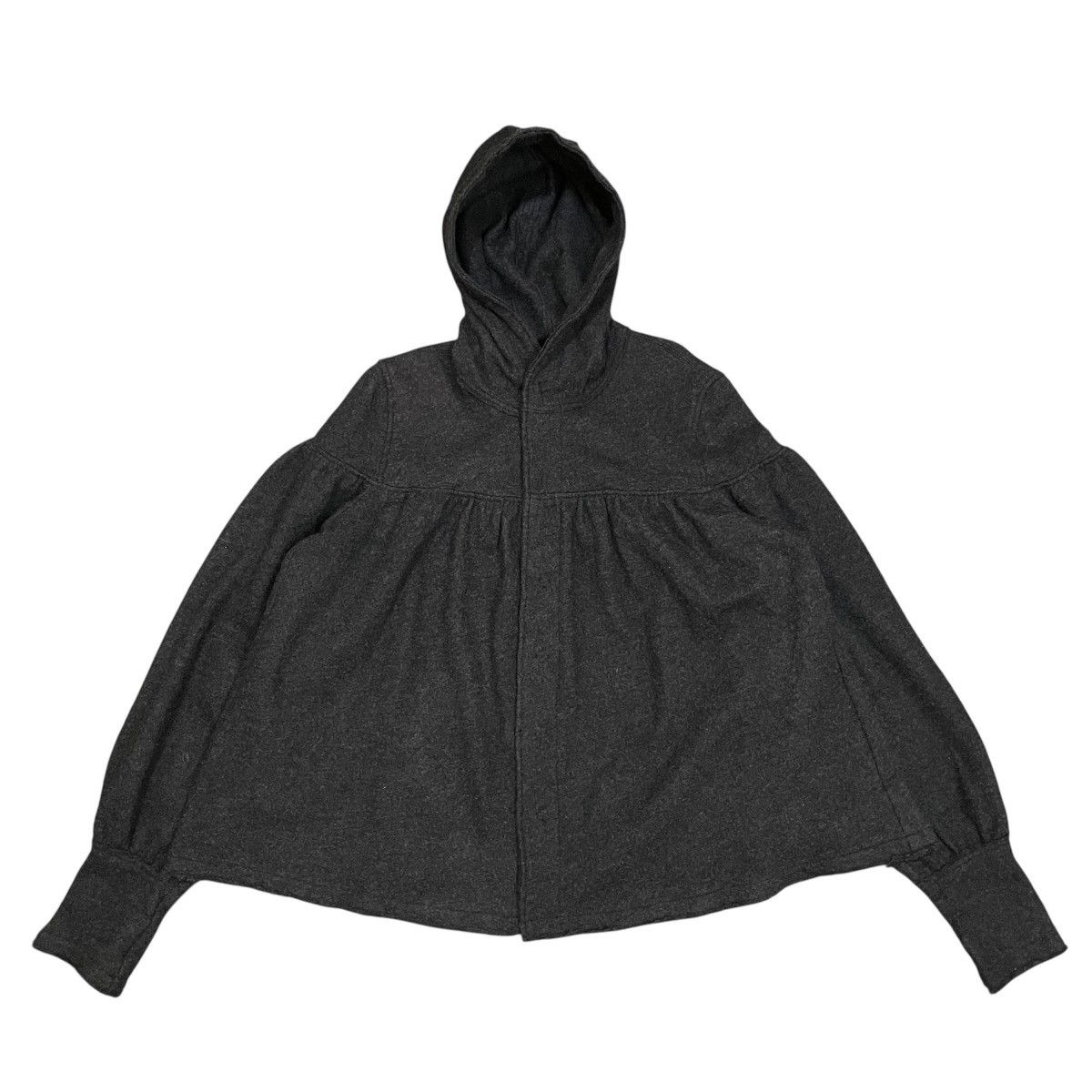 Zucca Zucca Issey Miyake Snap Button Wool Hoodie Size M / US 6-8 / IT 42-44 - 2 Thumbnail