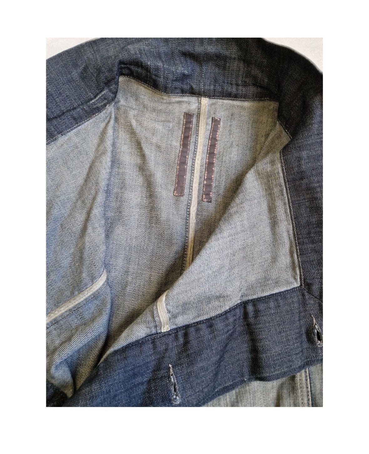 Rick Owens Rick Owens SS10 “Dust” Leather Sleeve Jacket Size L / US 10 / IT 46 - 3 Thumbnail