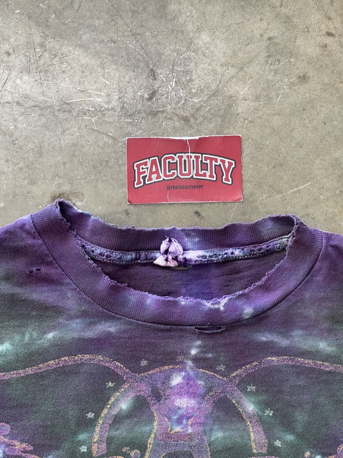 Band Tees × Vintage Vintage 1989 Aerosmith Pump Single Stitch Tie Dye Tee Medium Size US M / EU 48-50 / 2 - 3 Thumbnail
