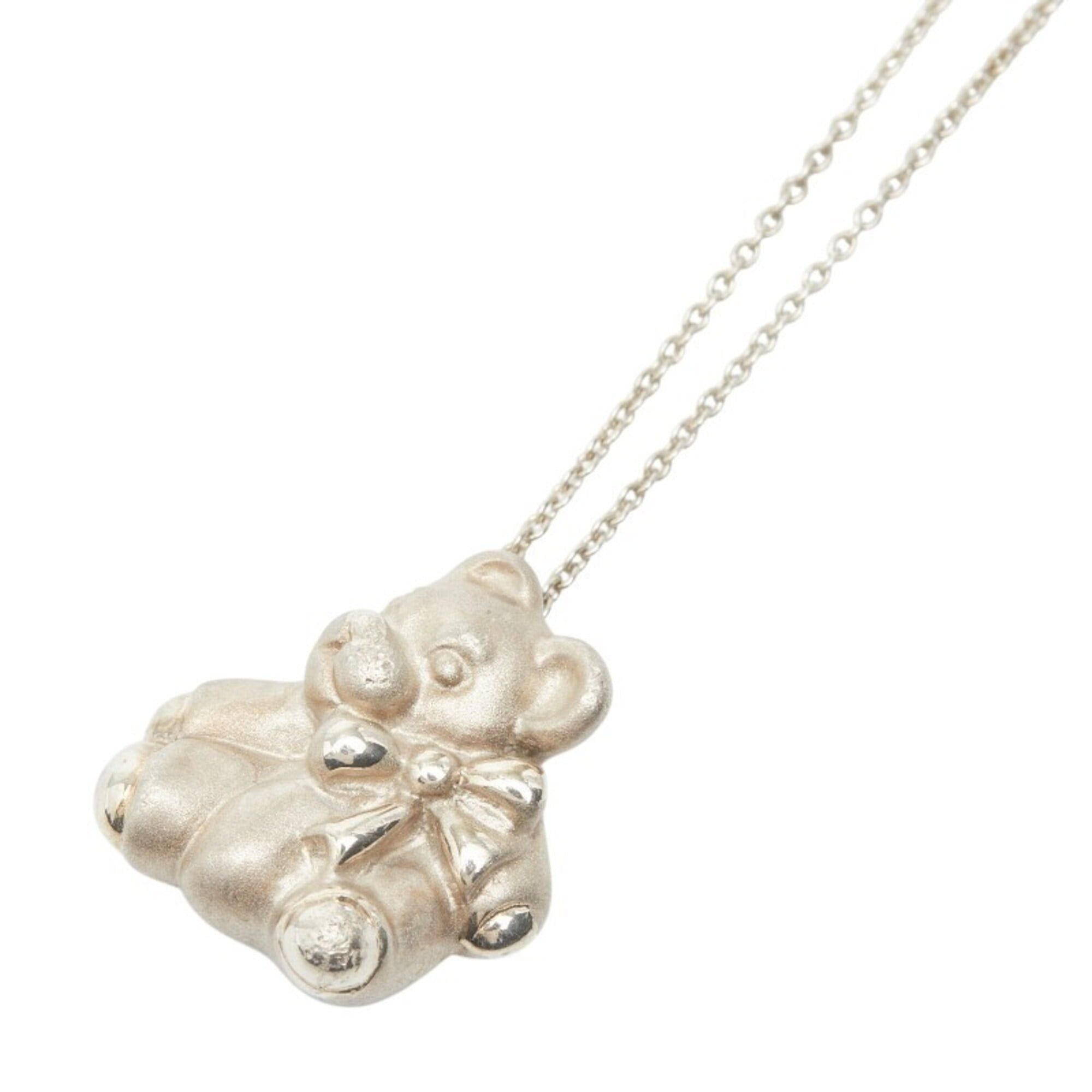Tiffany & Co. Tiffany & Co. Teddy Bear Pendant Necklace, SV925 Silver, Women's. Size ONE SIZE - 1 Thumbnail