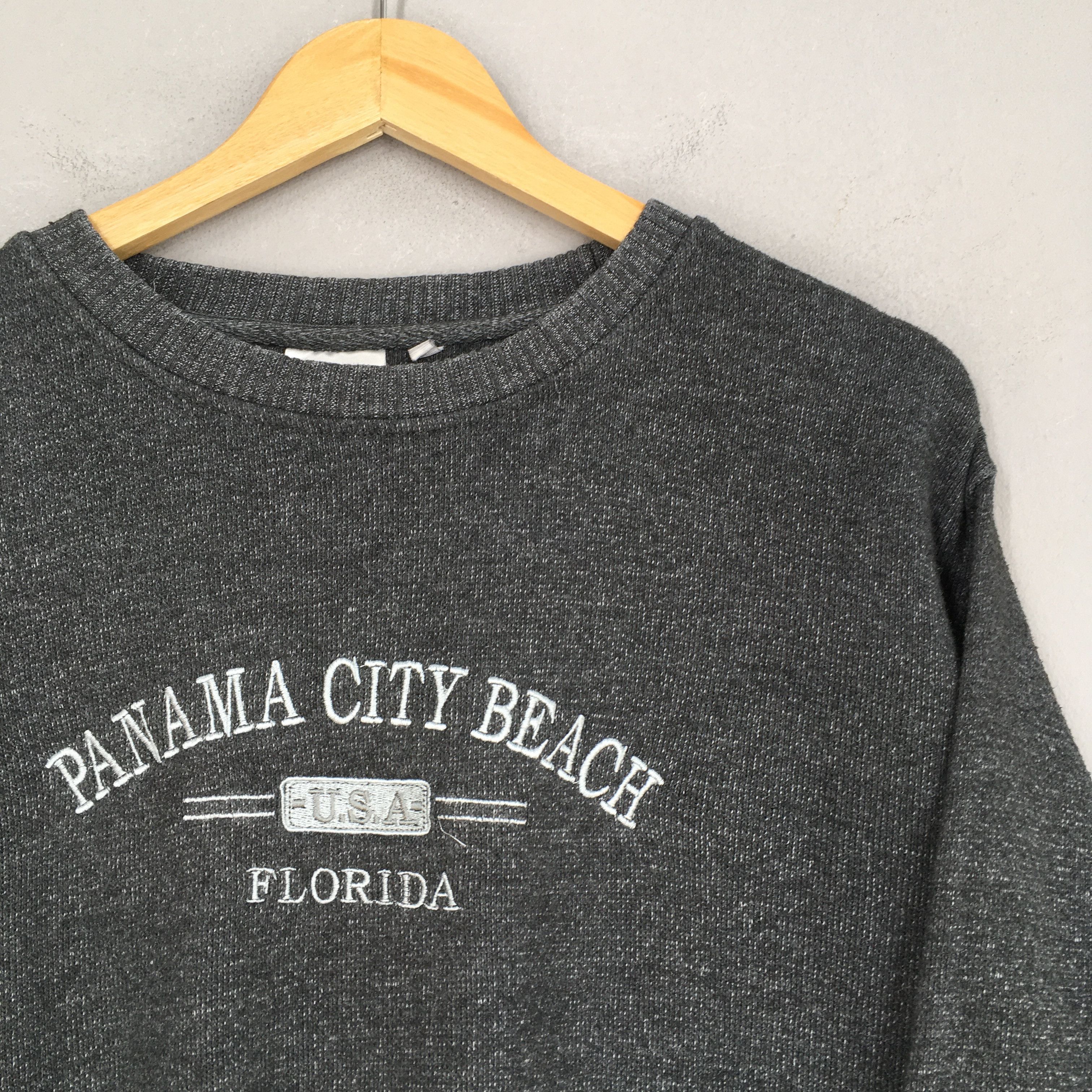 Other Vintage 90's Panama City Beach Gray Sweatshirts Medium Size US M / EU 48-50 / 2 - 2 Thumbnail