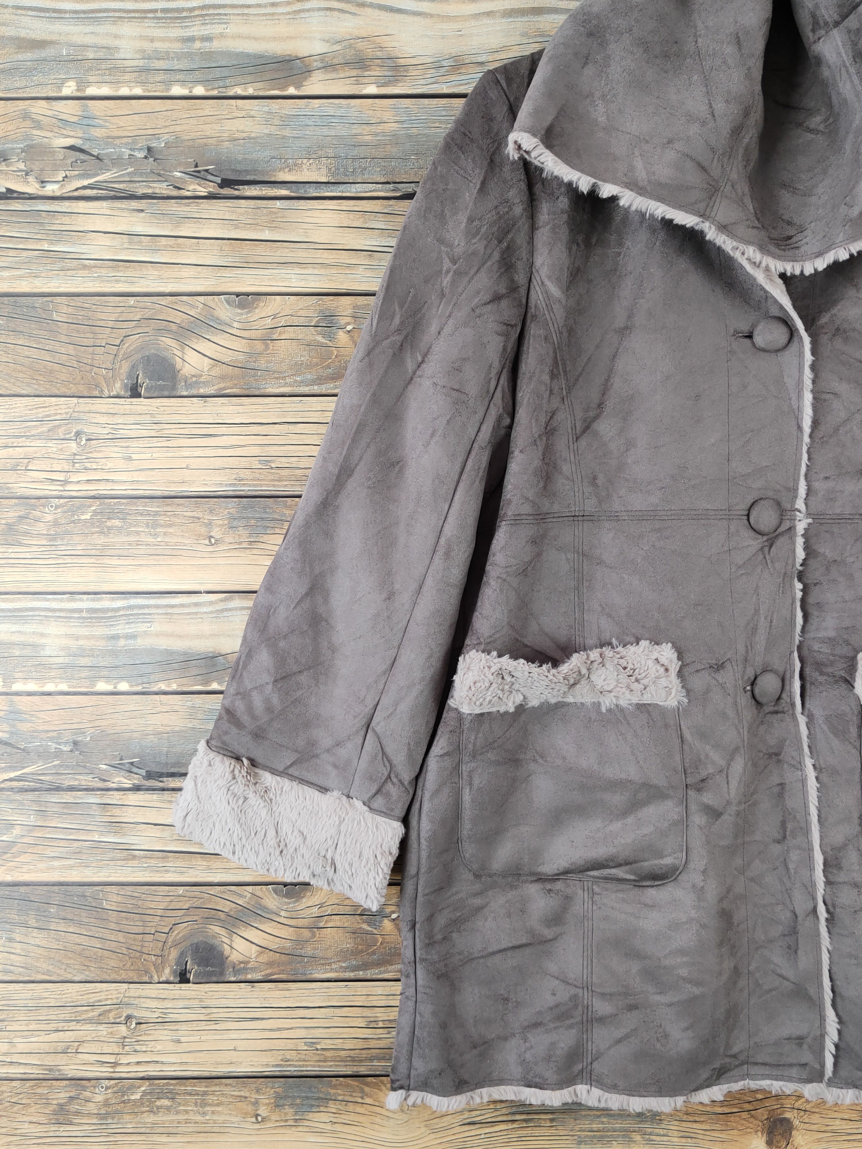 Japanese Brand × Vintage Vintage Faded 💥Belle Jeanne Dark Gray Hoodie Sweater Coats Size L / US 10 / IT 46 - 3 Thumbnail