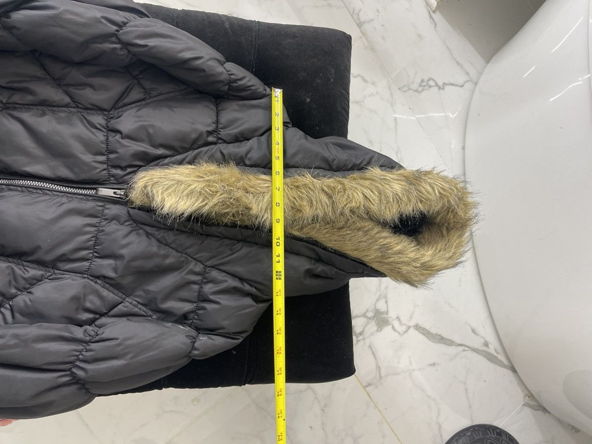 Other Black Puffer Coat W/ Faux Fur Size L / US 10 / IT 46 - 4 Thumbnail