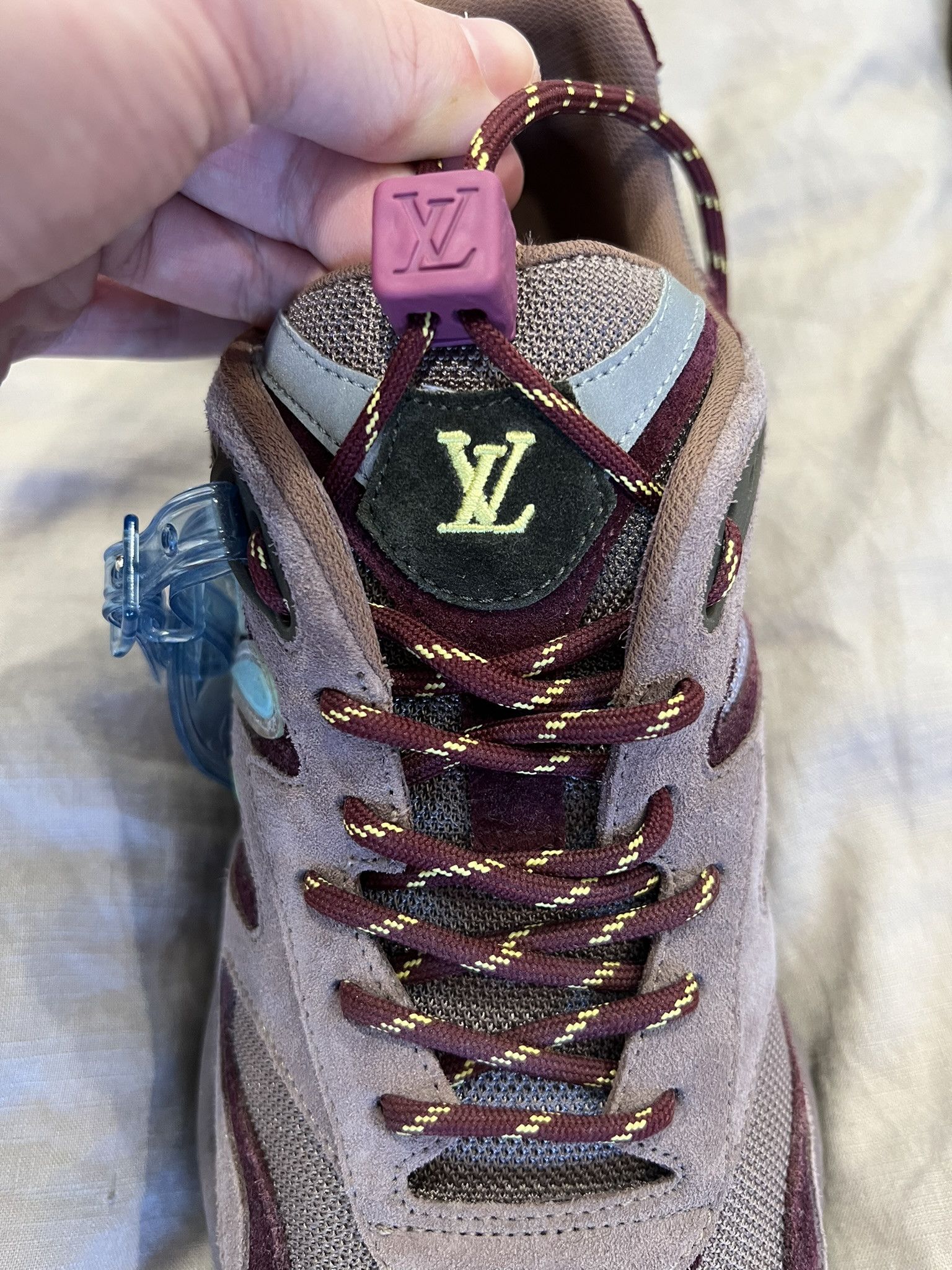 Louis Vuitton Louis Vuitton - LV Trail Sneaker Purple and Blue Suede Size US 10 / EU 43 - 6 Thumbnail