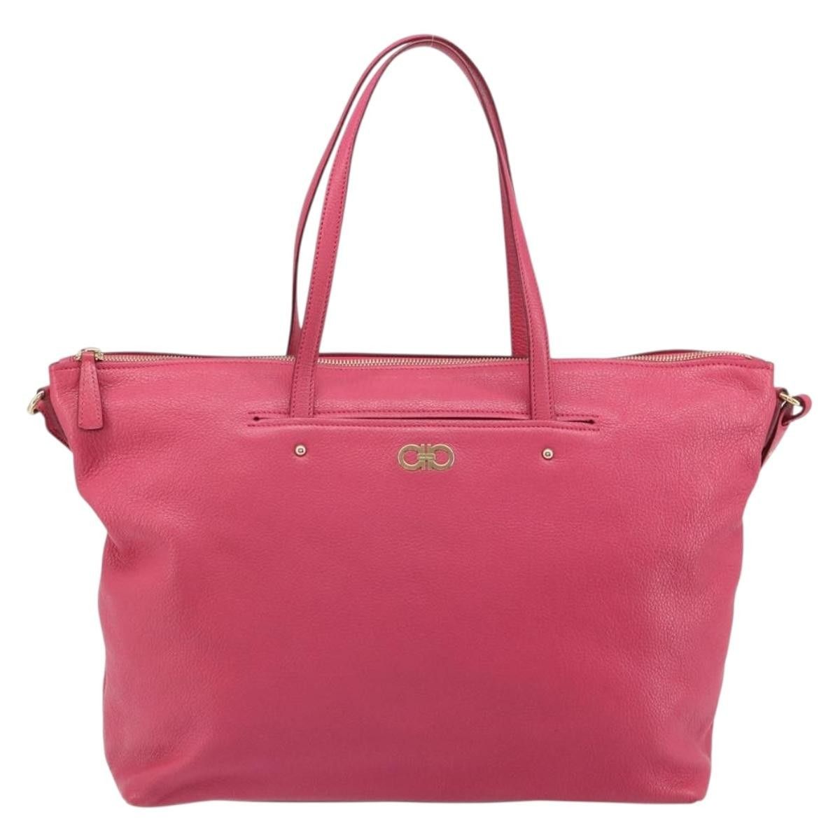 Salvatore Ferragamo Salvatore Ferragamo Gancini Tote Leather Size ONE SIZE - 1 Thumbnail