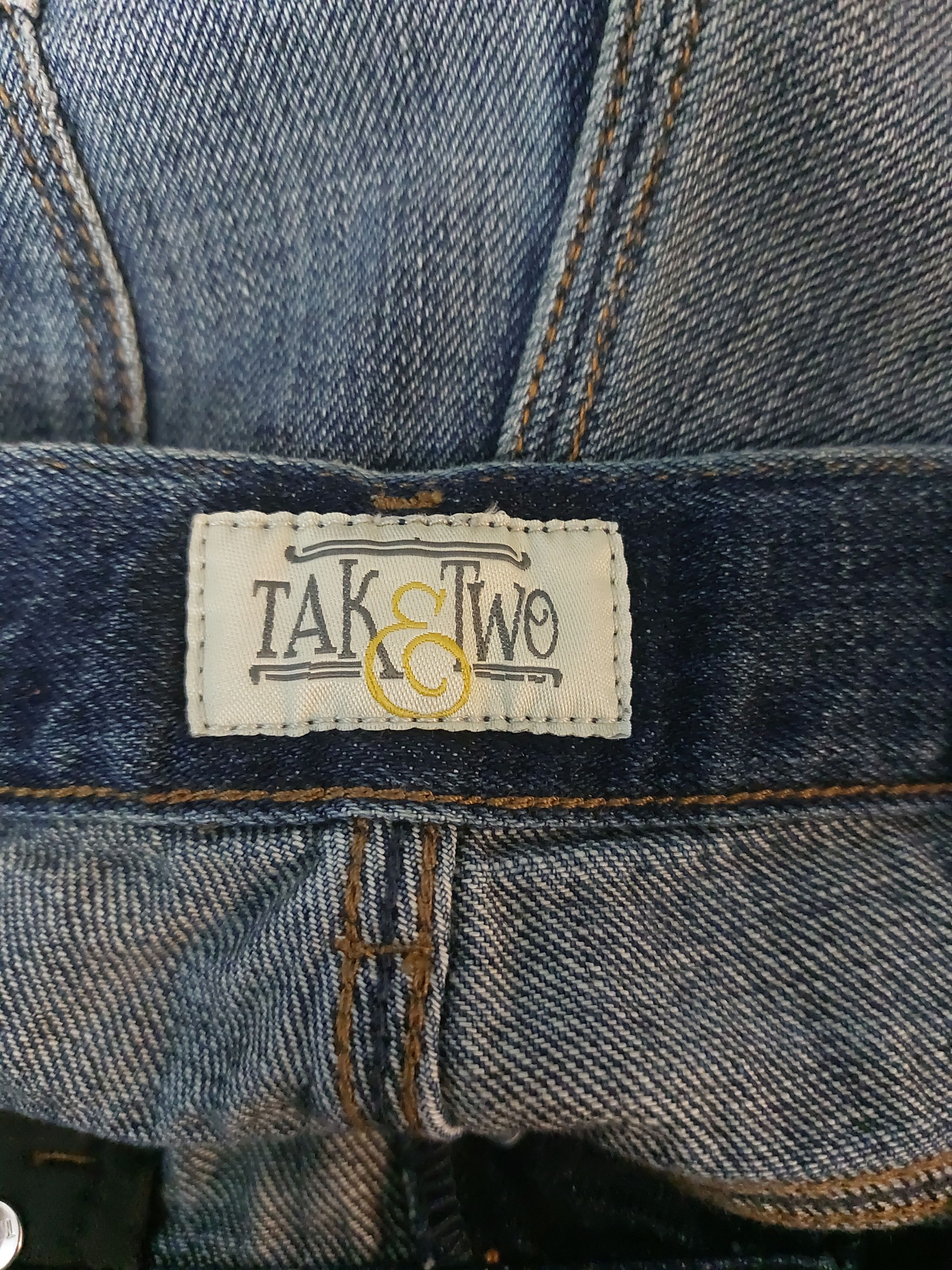Vintage Y2K Reconstructed Denim Maxi Skirt 31" Size 31" - 5 Thumbnail