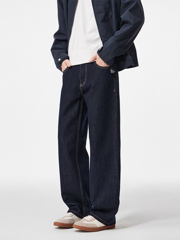 Japanese Brand American men's straight leg wide-leg high-street jeans Size US 32 / EU 48 - 2 Thumbnail