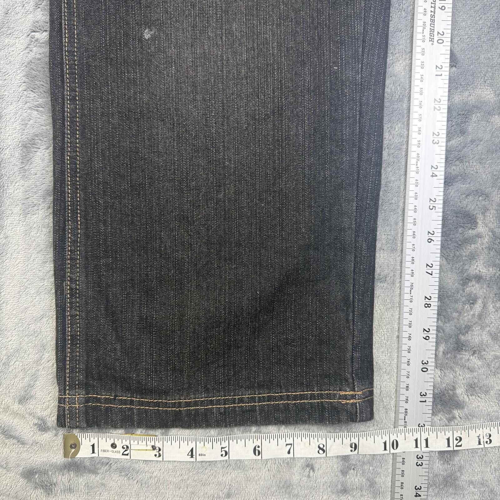 American Eagle Outfitters American Authentic Men's Dark Indigo Raw Denim Jeans Size US 30 / EU 46 - 6 Thumbnail