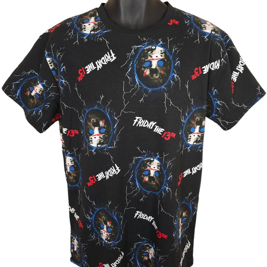 Other Friday The 13th T Shirt Mens Size Medium Black All Over Size US M / EU 48-50 / 2 - 1 Thumbnail