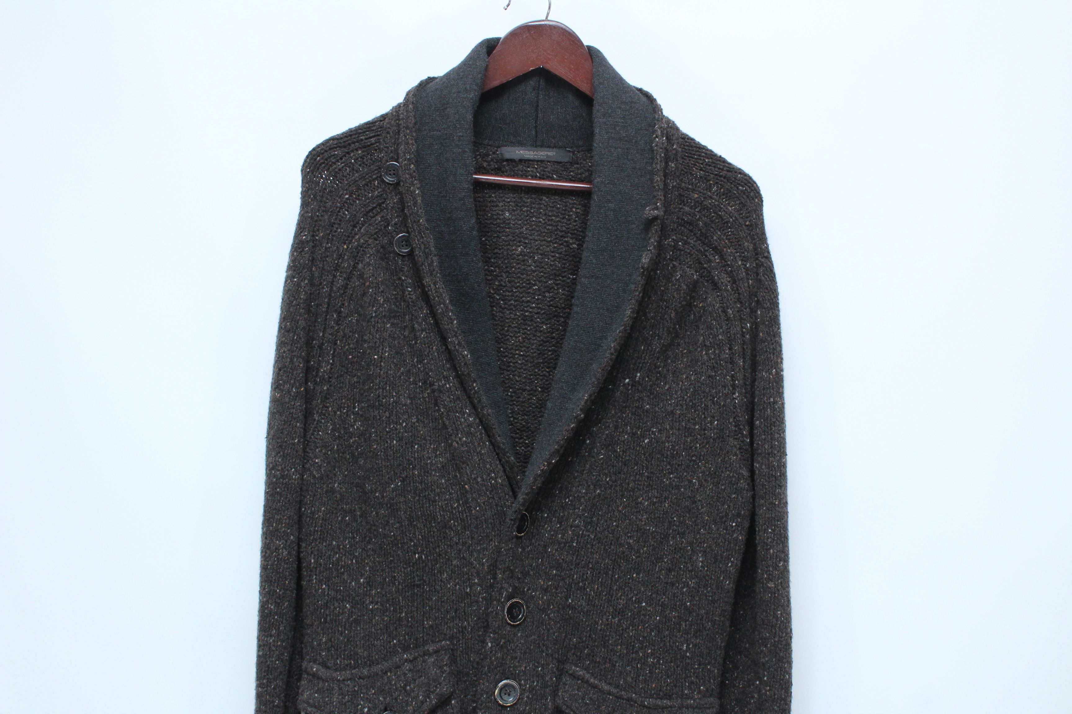 Messagerie Messagerie Cardigan Mens Size XL Made In Italy Size US XL / EU 56 / 4 - 5 Thumbnail