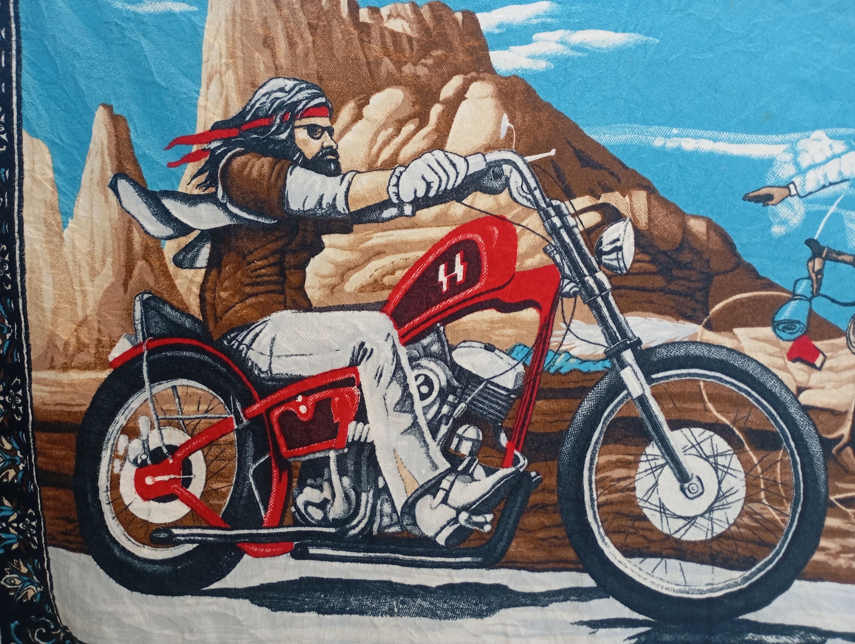 Distressed biker Wall decor