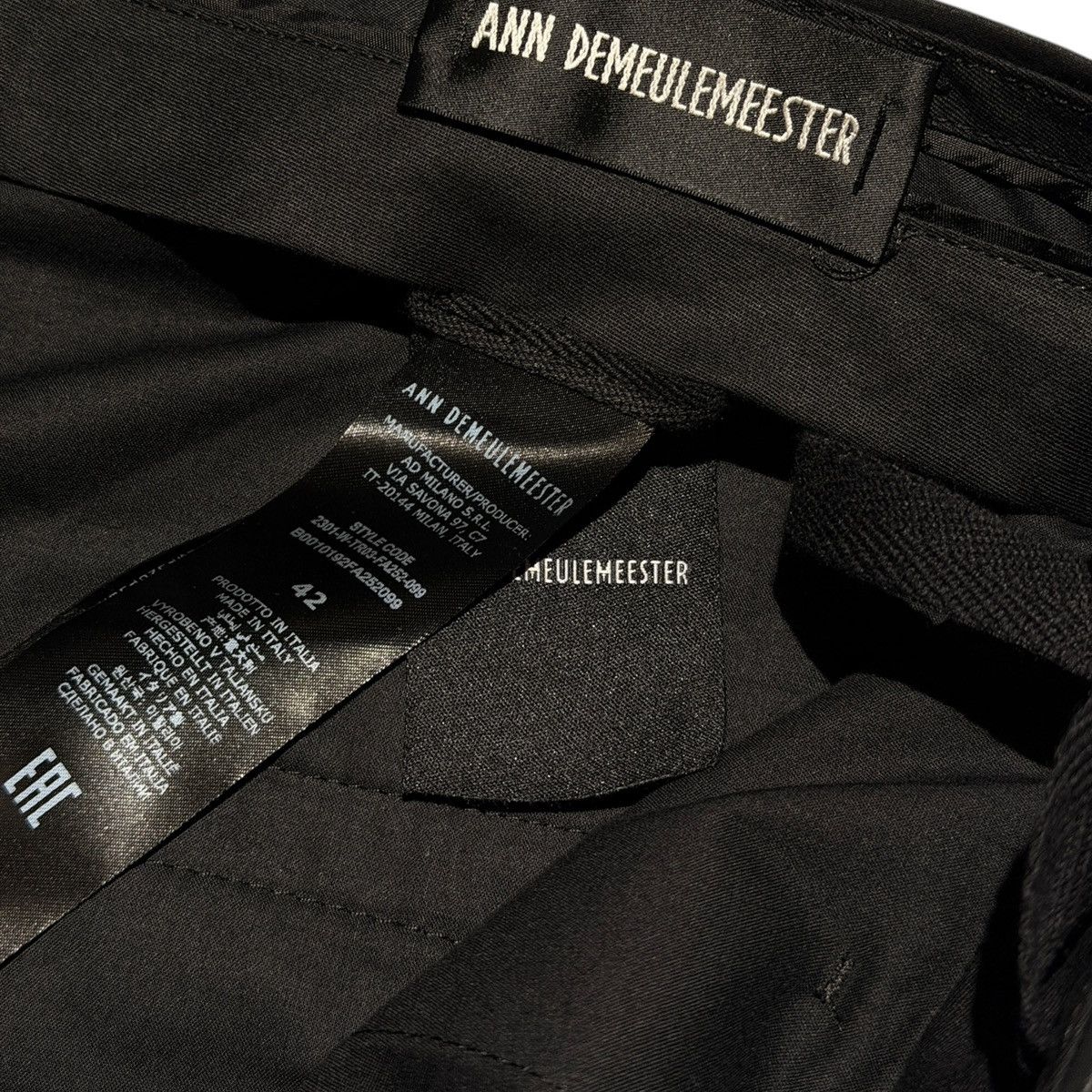 Ann Demeulemeester Waxed coated bonne wide leg trouser Size US 32 / EU 48 - 3 Thumbnail