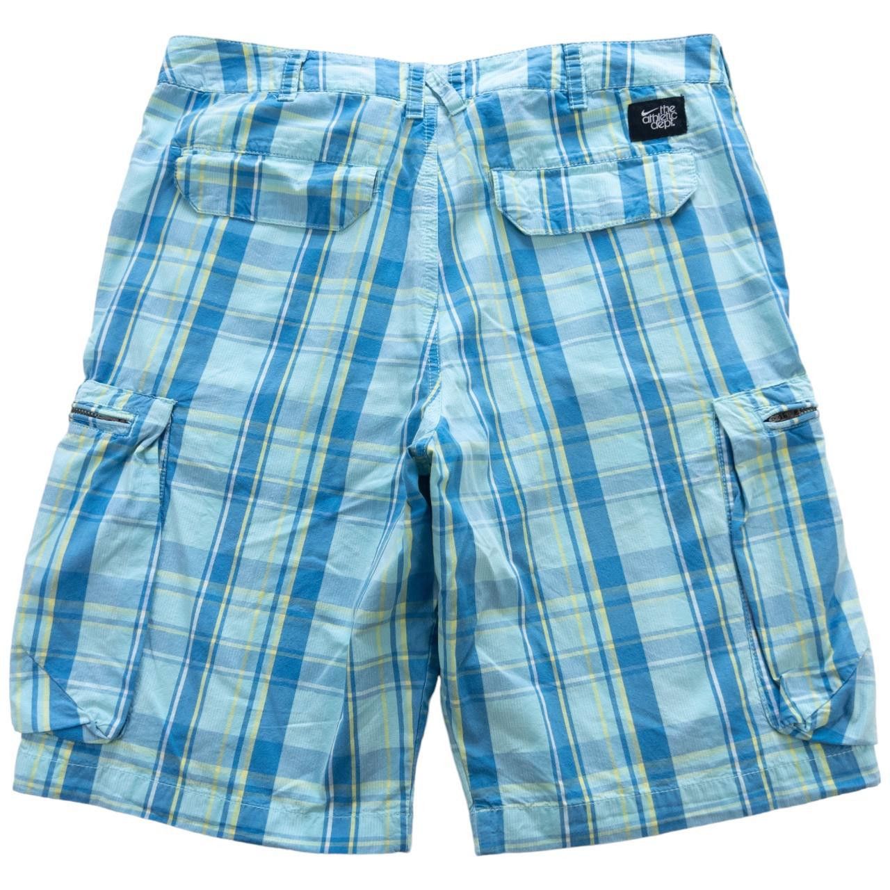 Nike Vintage Nike Check Cargo Shorts Size W33 Size US 33 - 2 Thumbnail
