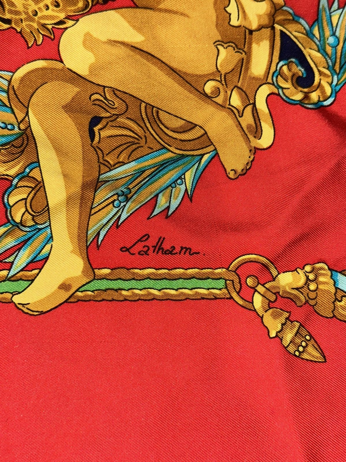 Hermes HERMES Scarf Carre90 Silk Square Tribute To Charles Garnier Size ONE SIZE - 4 Thumbnail