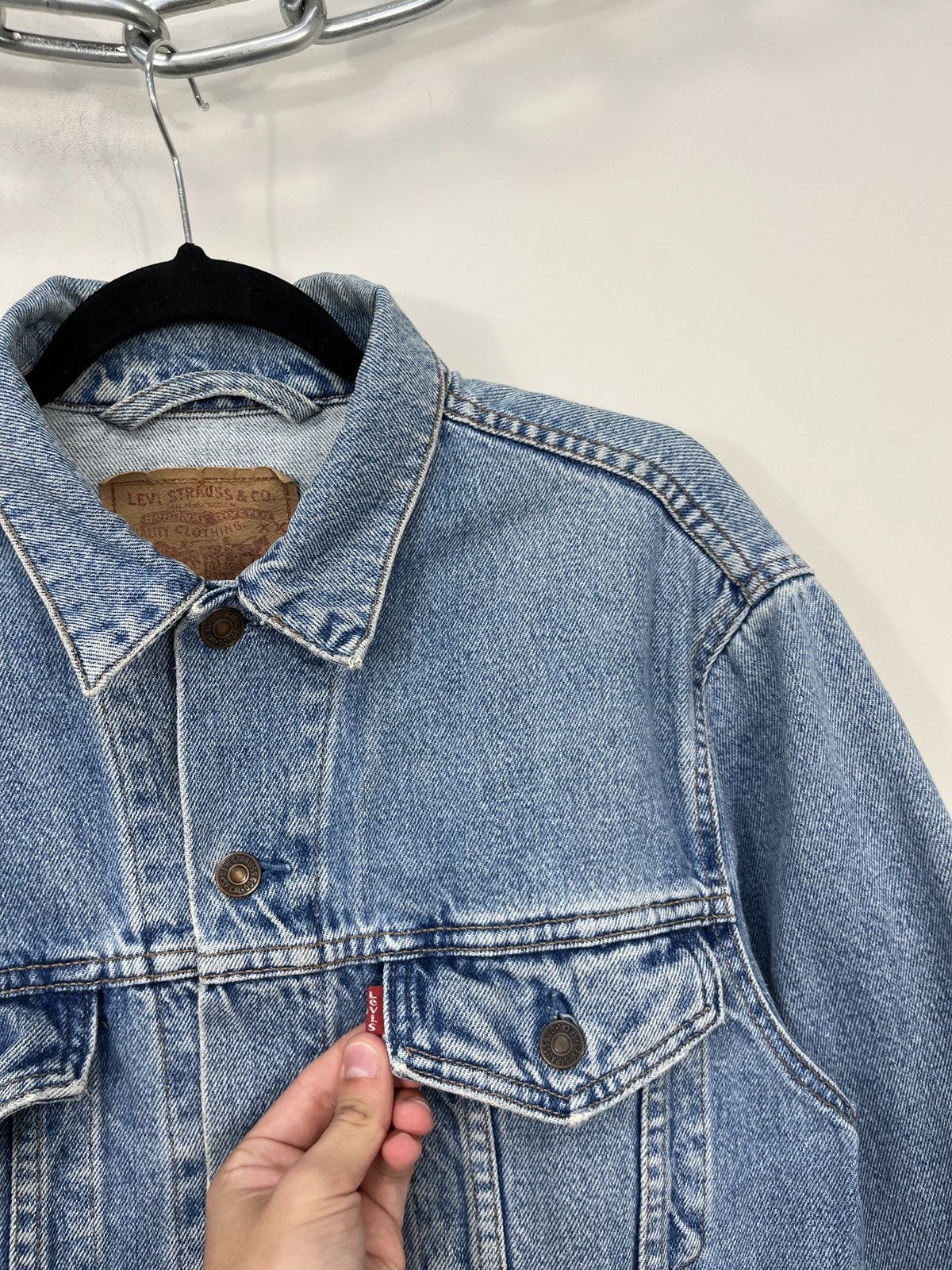 Levi's Vintage Levi’s USA Light Blue Hype Denim Jacket Size US M / EU 48-50 / 2 - 5 Thumbnail