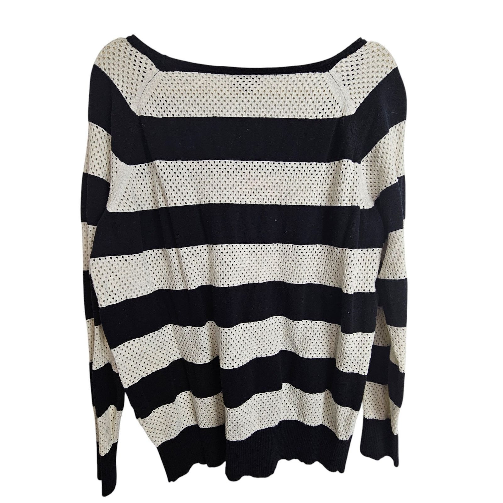 Torrid Torrid Womens Open Knit Striped Sweater Plus Size 1X Classic Size XL / US 12-14 / IT 48-50 - 9 Thumbnail