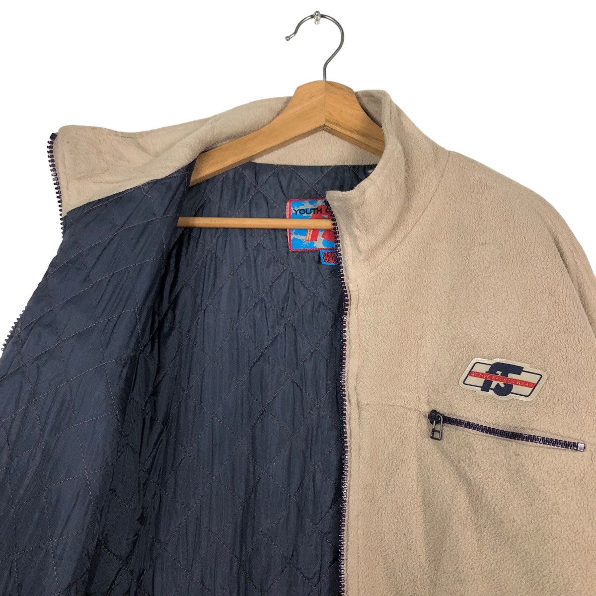 BEAUTY&YOUTH 🔥Vintage Bomber Jacket Fleece Youth Culture Big Logo Skate Size US L / EU 52-54 / 3 - 10 Thumbnail