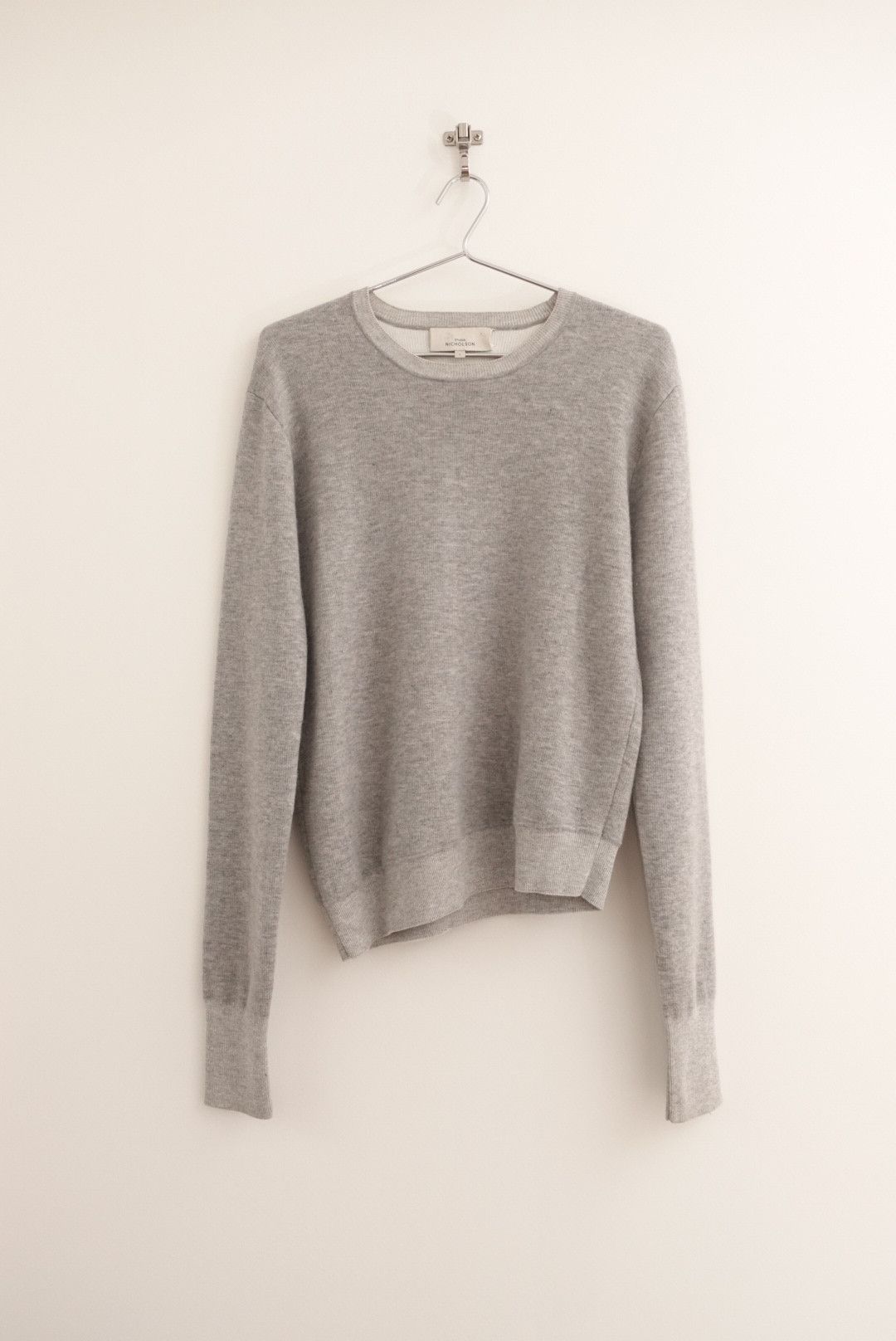 Studio Nicholson Lexington Asymmetrical Cashmere Sweater Heather Grey Size S / US 4 / IT 40 - 1 Thumbnail