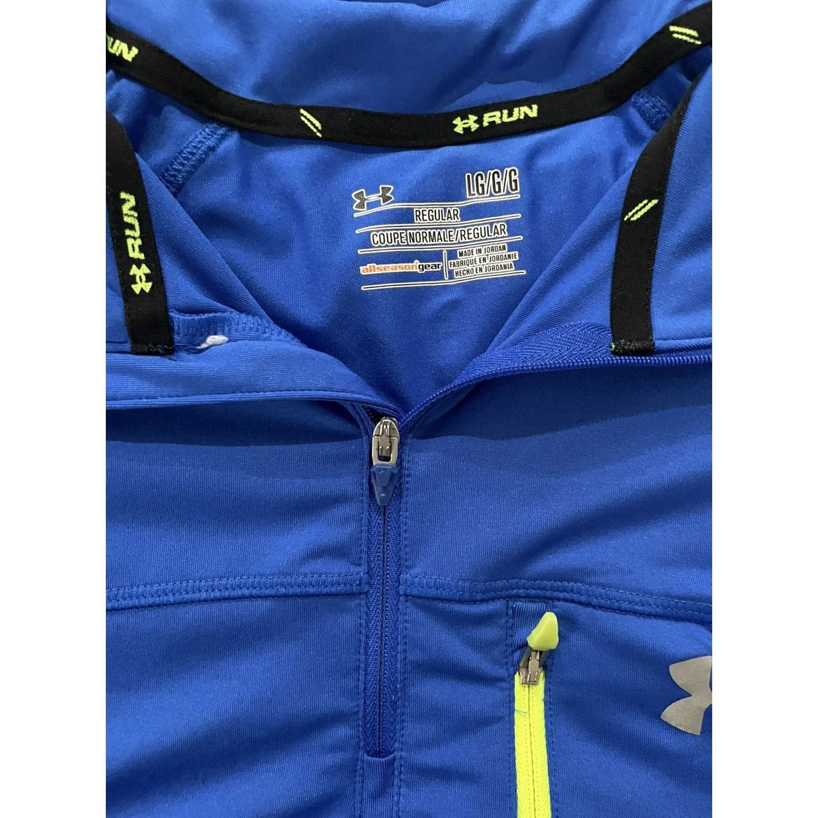 Under Armour Under Armour Blue Sweatshirt Mens L Regular Run Dark Half Zip Pullover Size US L / EU 52-54 / 3 - 5 Thumbnail