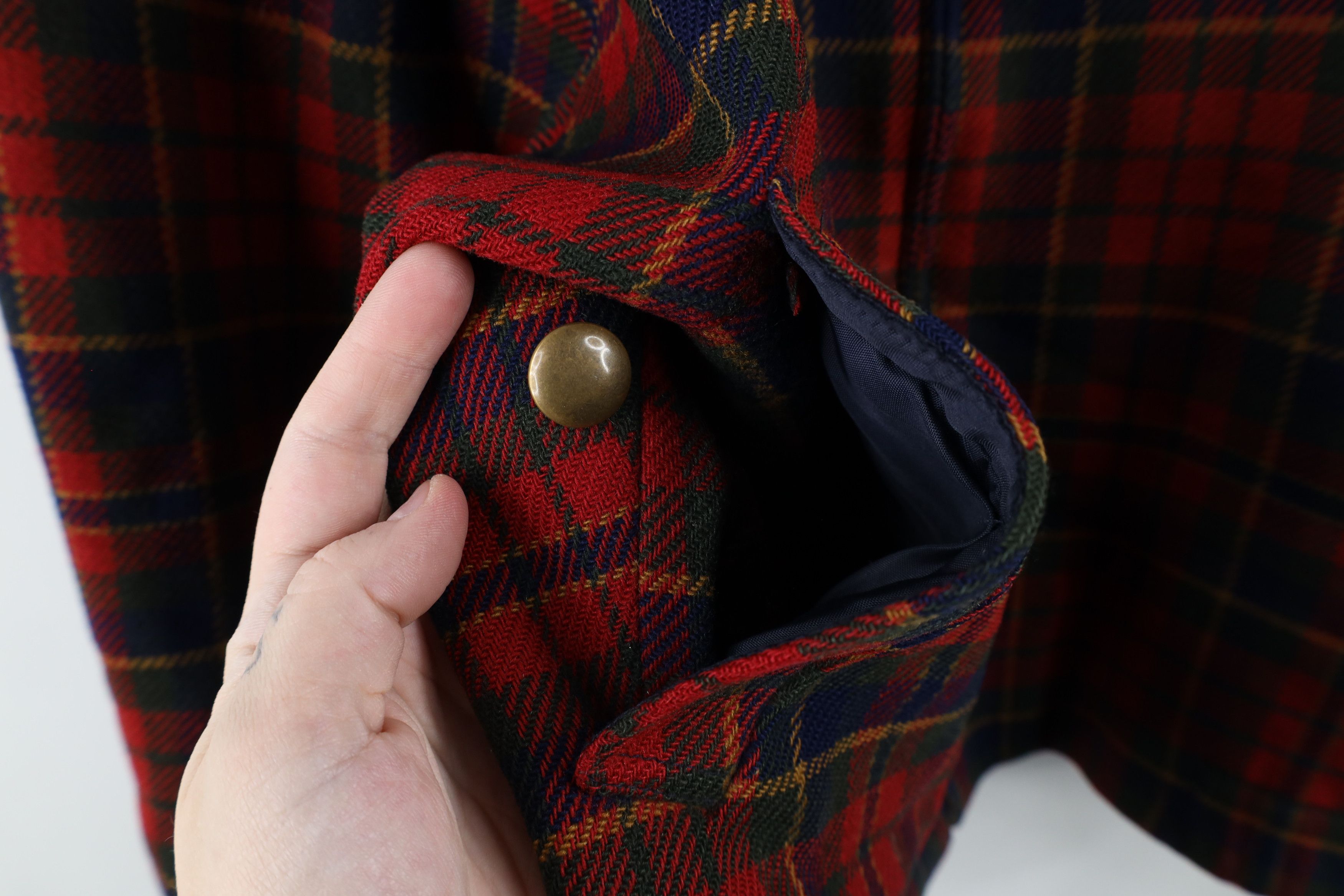Pendleton × Vintage Vintage 90s Pendleton Cafe Racer Bomber Jacket Plaid USA Size L / US 10 / IT 46 - 5 Thumbnail