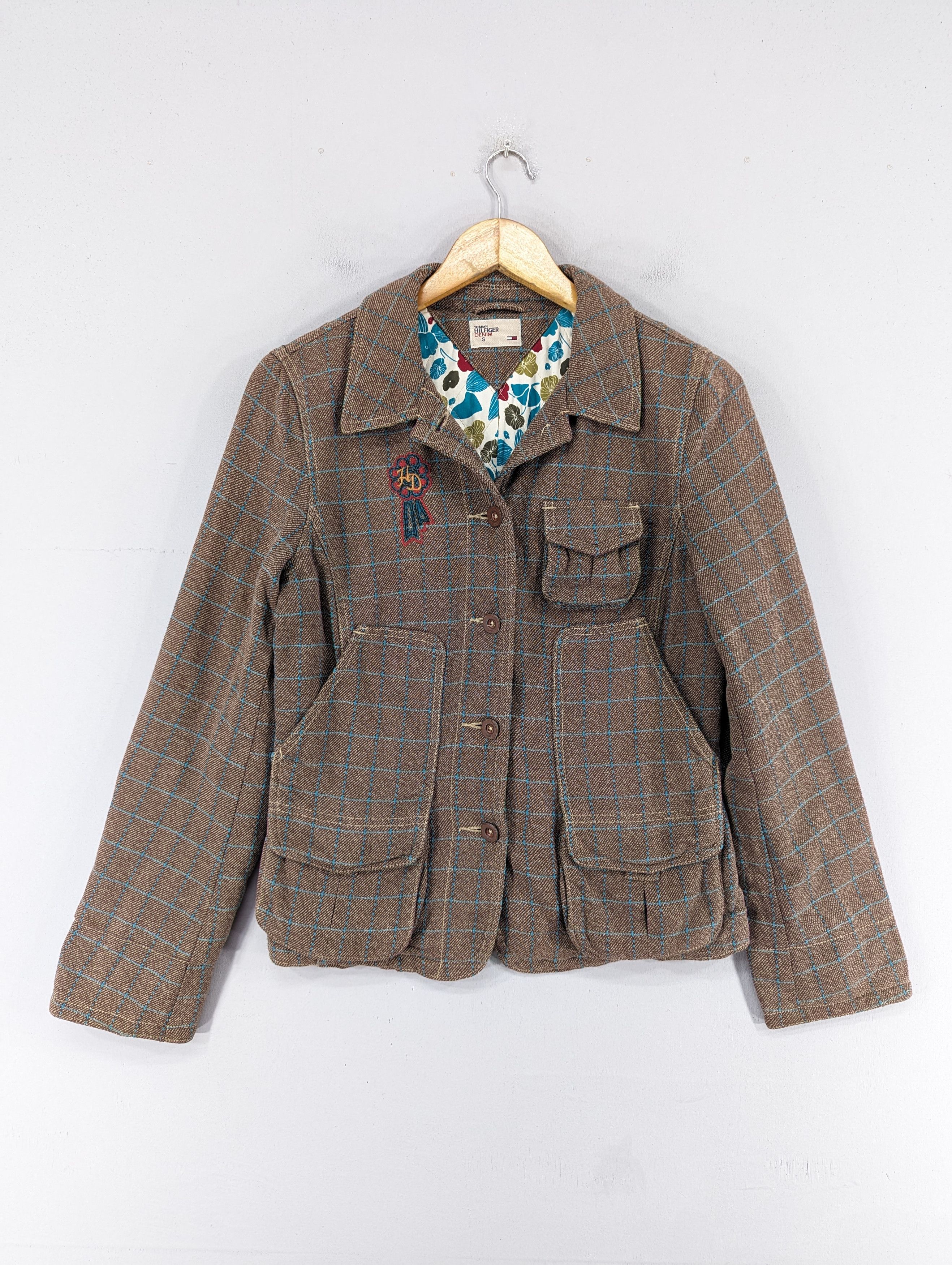 Tommy Hilfiger Tommy Hilfiger Denim Blazer Jacket Brown Size S / US 4 / IT 40 - 1 Thumbnail