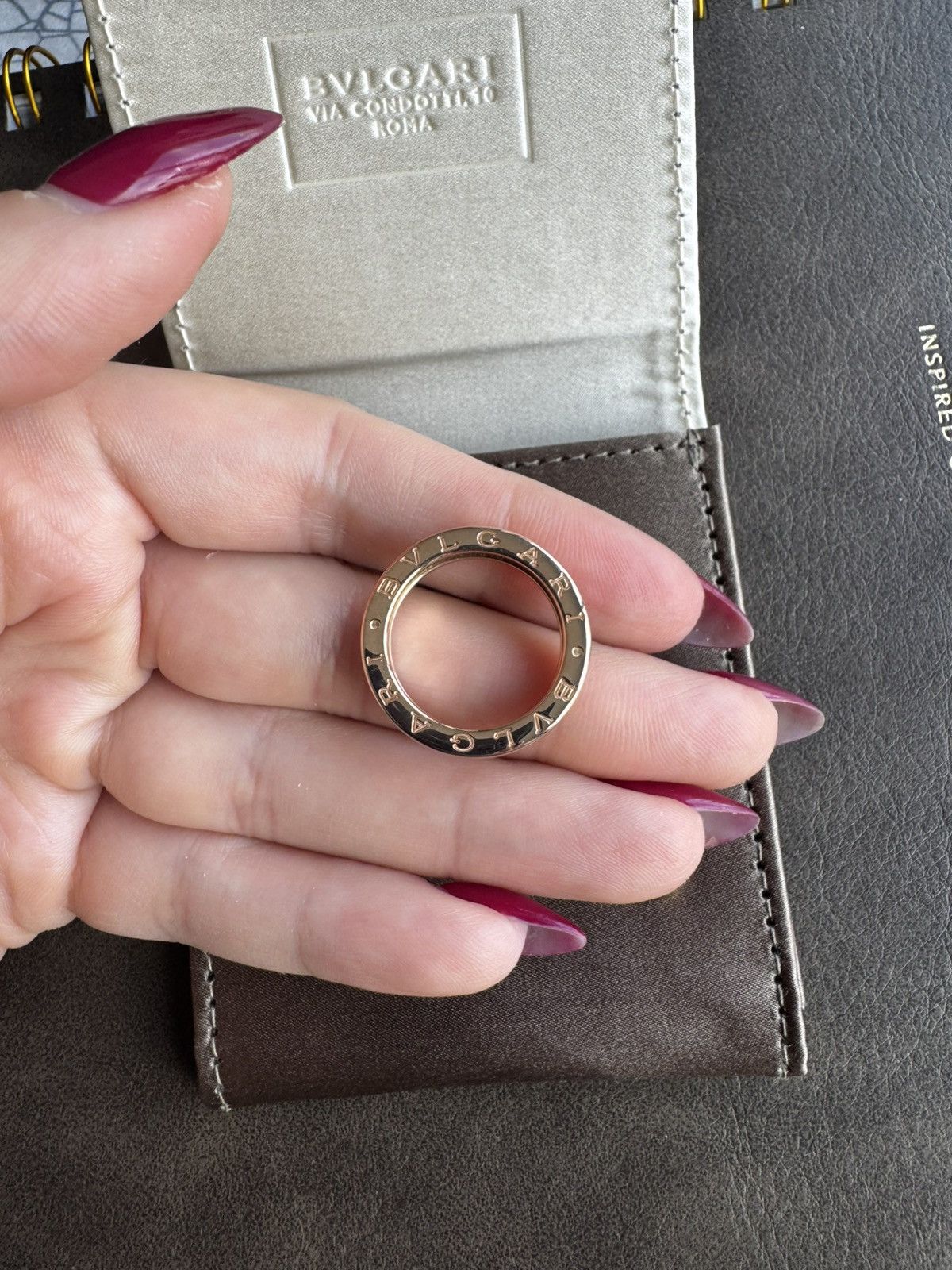 Bvlgari Bvlgari B zero1 Rose Gold Ring Size ONE SIZE - 15 Thumbnail