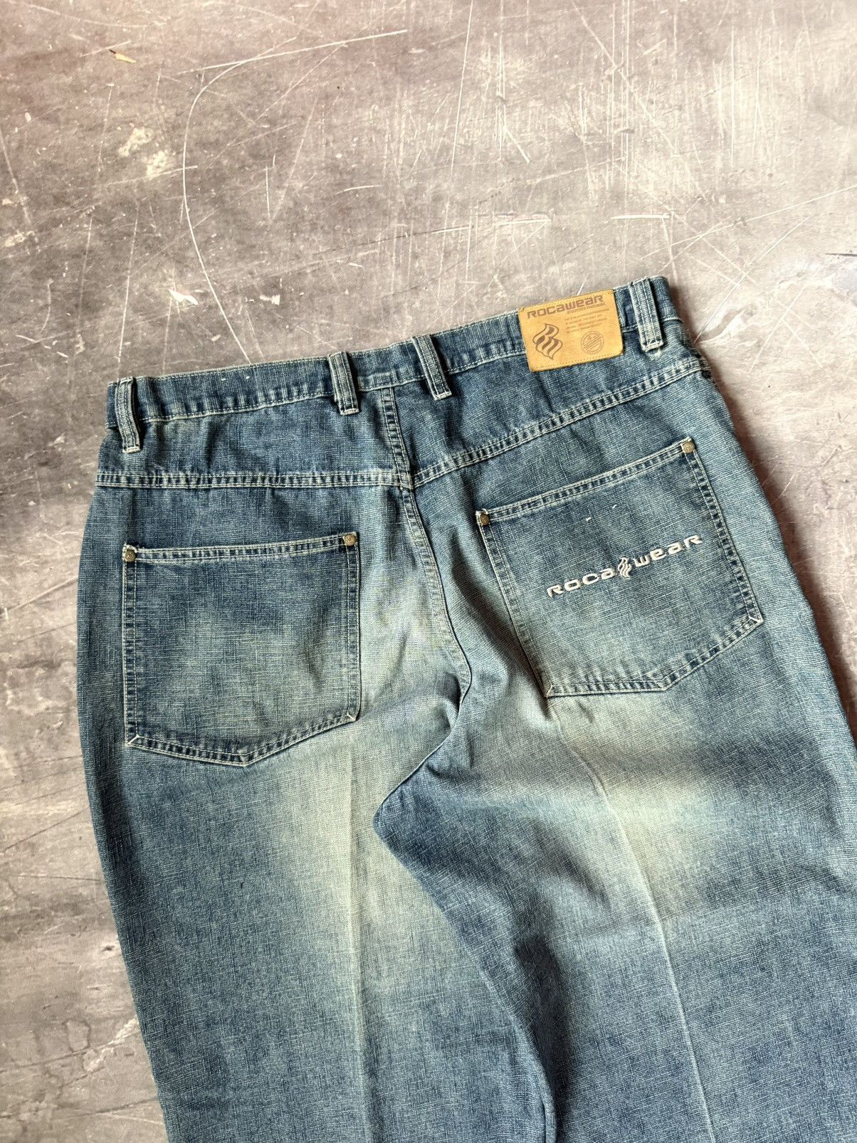 Rocawear Vintage Y2K Roca-Wear Denim Jeans (38X34) Size US 38 / EU 54 - 4 Thumbnail