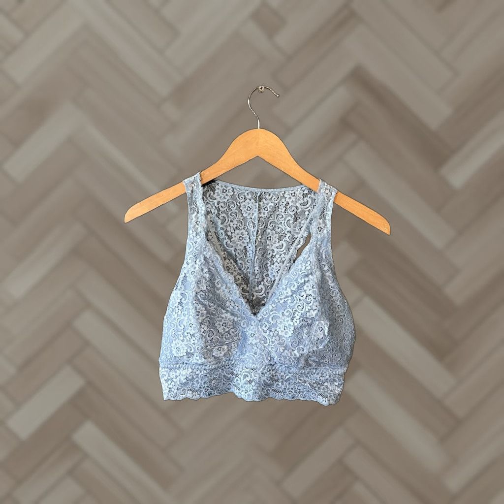 Vintage Soma Womens Bralette Sleeveless Laced Size XL Blue Size ONE SIZE - 1 Thumbnail
