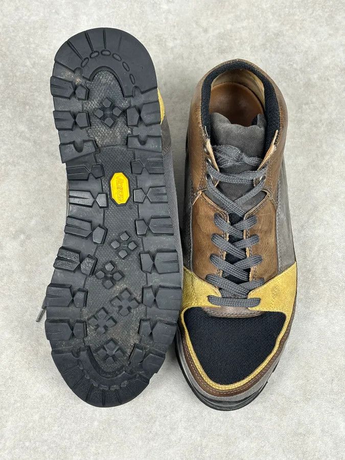 Dries Van Noten Dries Van Noten Mustard Leather Hiking Sneakers Size US 10 / EU 43 - 12 Thumbnail
