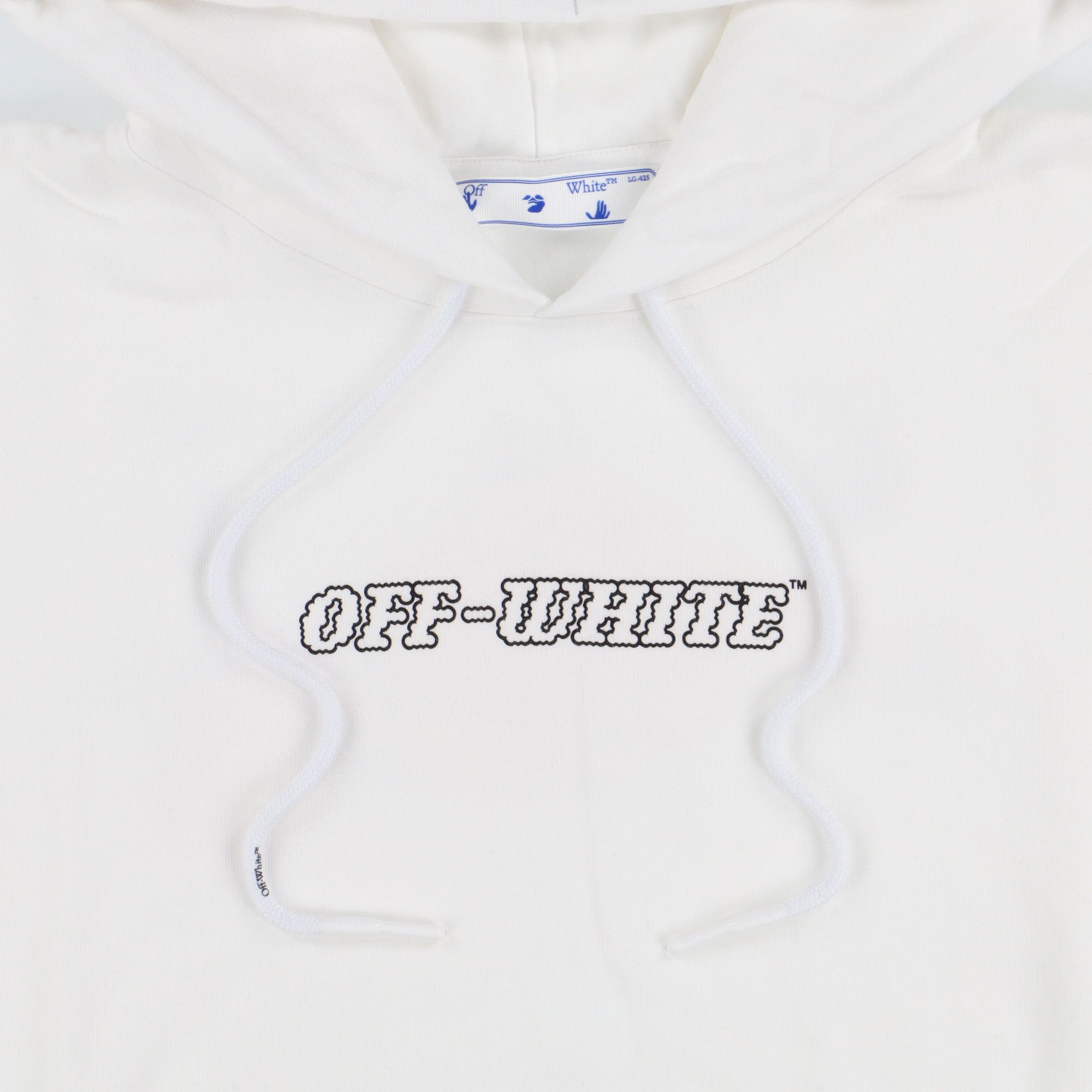 Off-White White Pascal Hand Gun Logo Oversized Hoodie Size US M / EU 48-50 / 2 - 7 Thumbnail