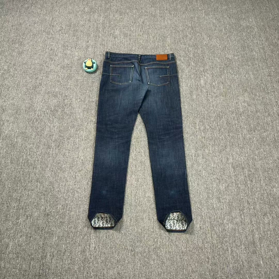 Dior dior blue printed denim pants size 36 Size US 36 / EU 52 - 1 Thumbnail