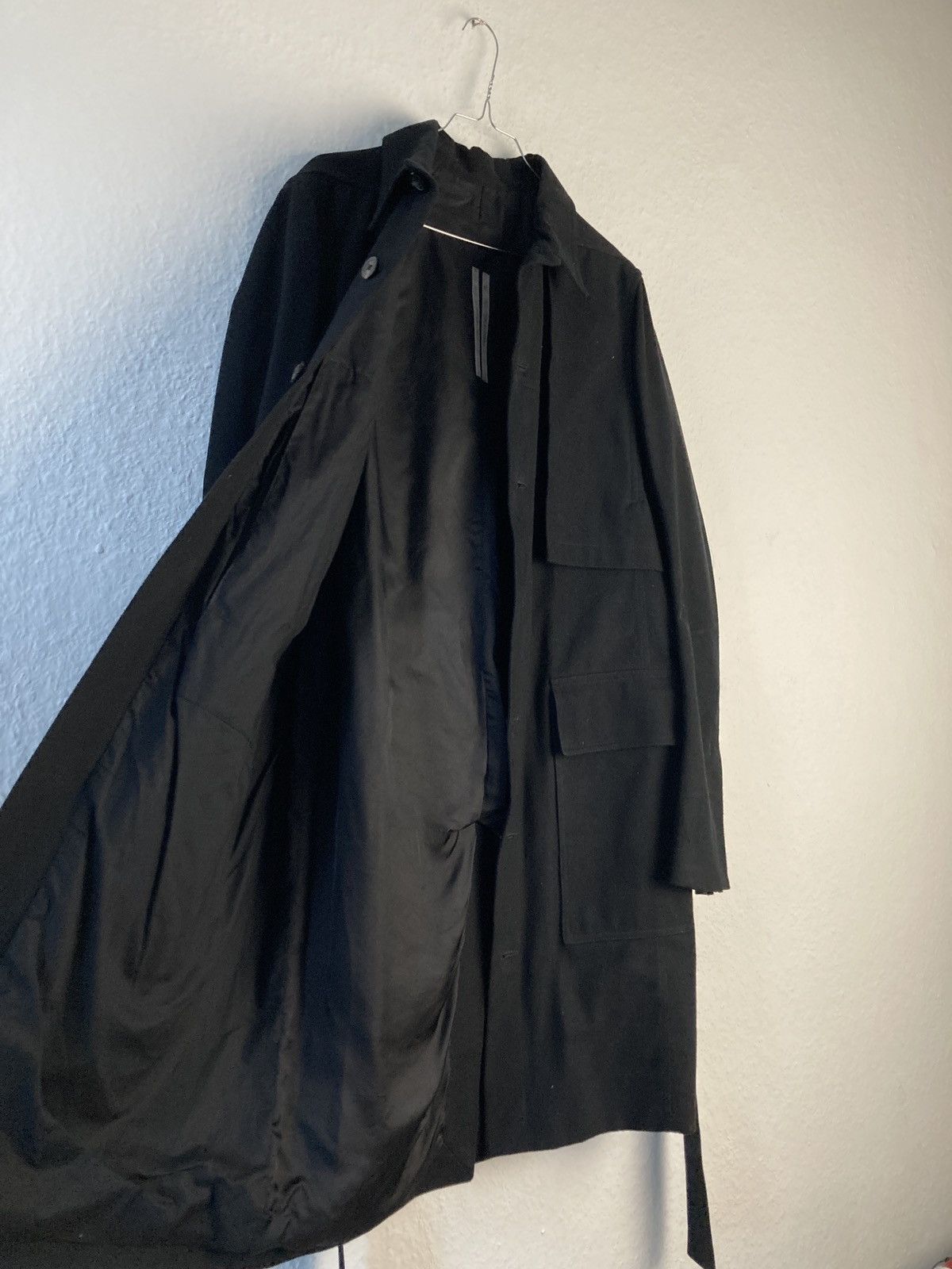 Rick Owens F/W 19 „LARRY“ Paneled Trench Coat Rick Owens IT50/M Size US M / EU 48-50 / 2 - 13 Thumbnail