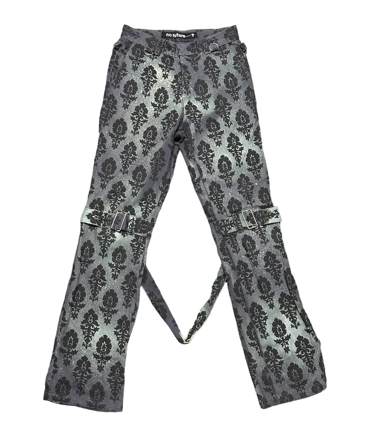 image of No Future Bondage Punk Pants in Black, Men's (Size 28)