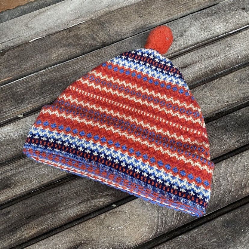 Japanese Brand × Vintage Unique pure wool Navajo beanie hat by Steffner select Size ONE SIZE - 2 Thumbnail
