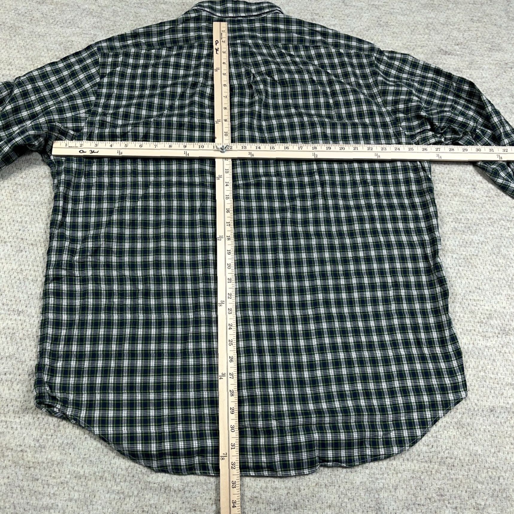 Ralph Lauren Ralph Lauren Button-Up Shirt Men XL Plaid Flannel Blue Green Cotton Collar Button-Front Casual All Seasons Size US XL / EU 56 / 4 - 6 Thumbnail
