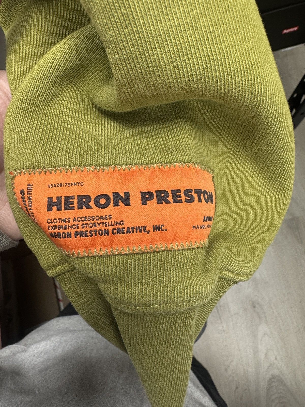 Heron Preston Heron Preston Olive Crewneck Size US S / EU 44-46 / 1 - 4 Thumbnail