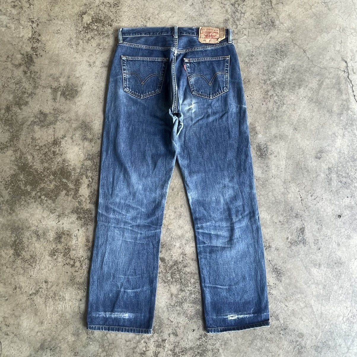 Levi's Vintage Clothing 🔥Vintage Levis 501 Stoned Washed Ripped Distress Denim Jeans Size US 33 - 4 Thumbnail