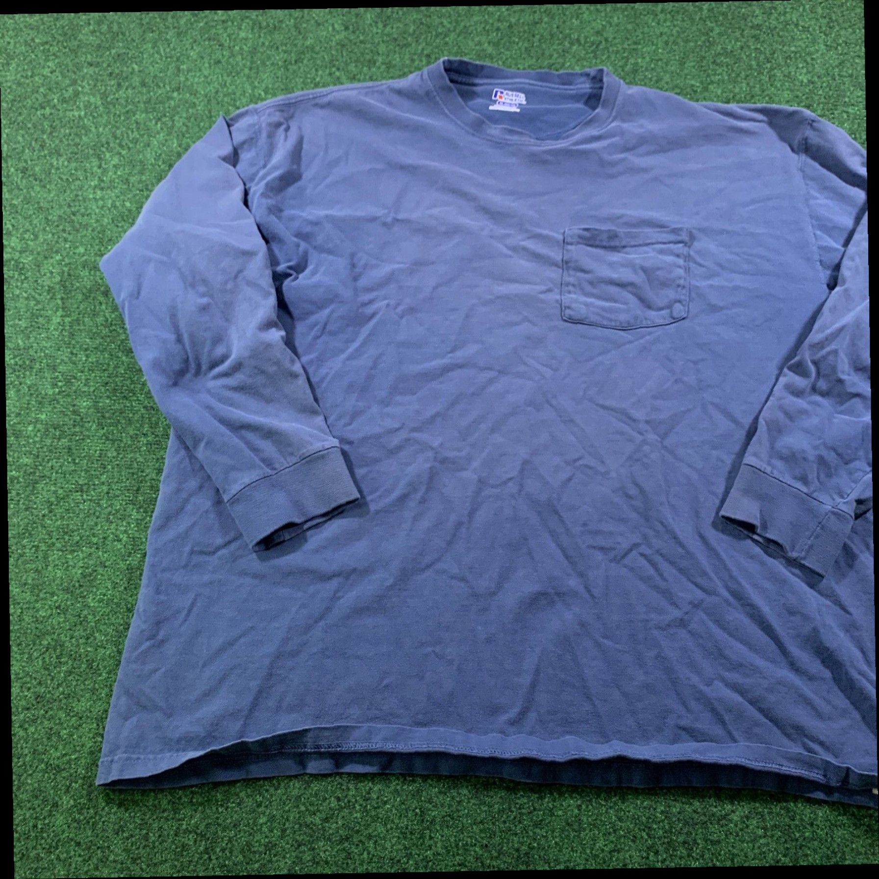 Russell Athletic Russell Athletic Blue longsleeve T shirt Size XL Crew Neck Pocket Size US XL / EU 56 / 4 - 2 Thumbnail