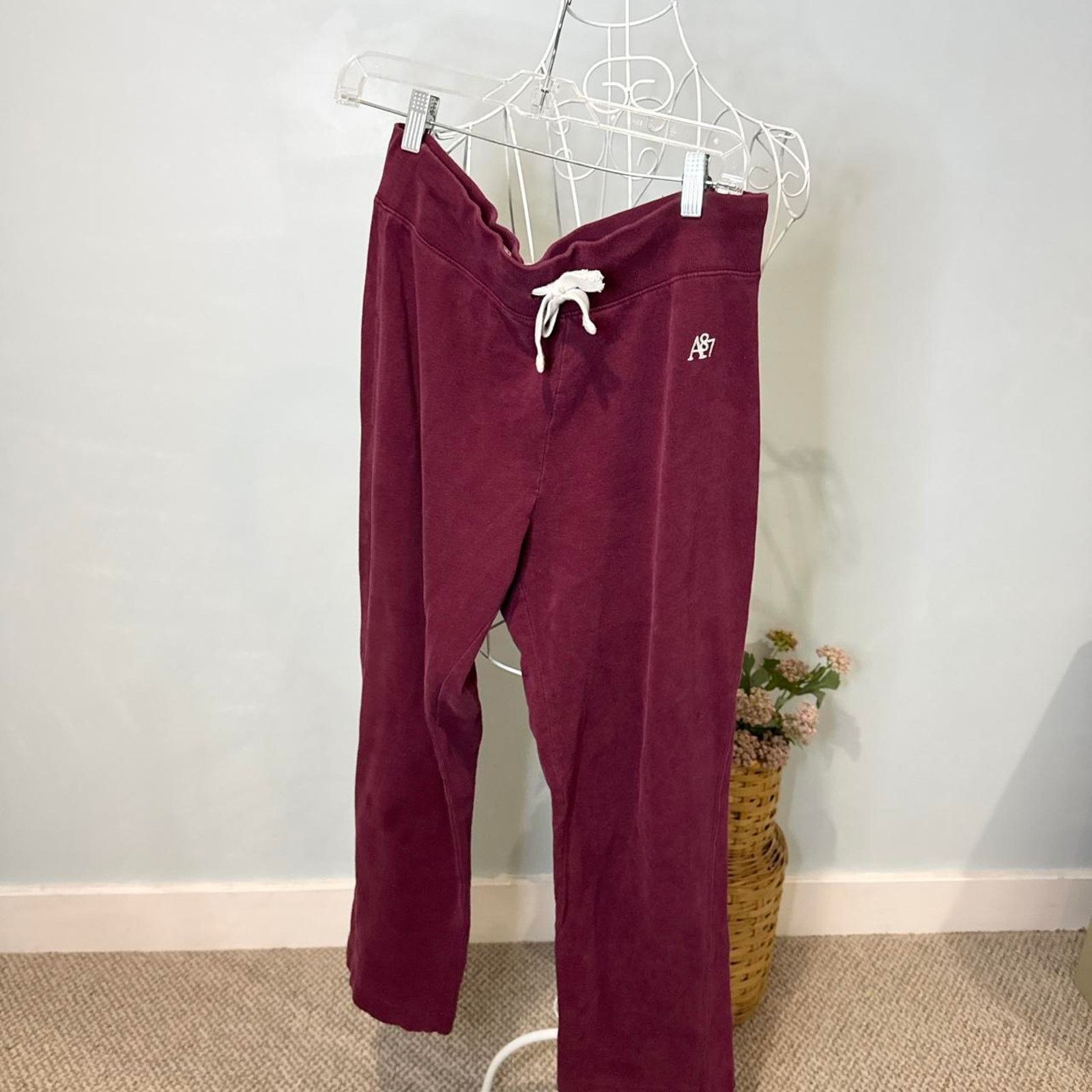 Aeropostale Cute vintage y2k maroon/ burgundy Aeropostale sweatpants Size 31" - 2 Thumbnail
