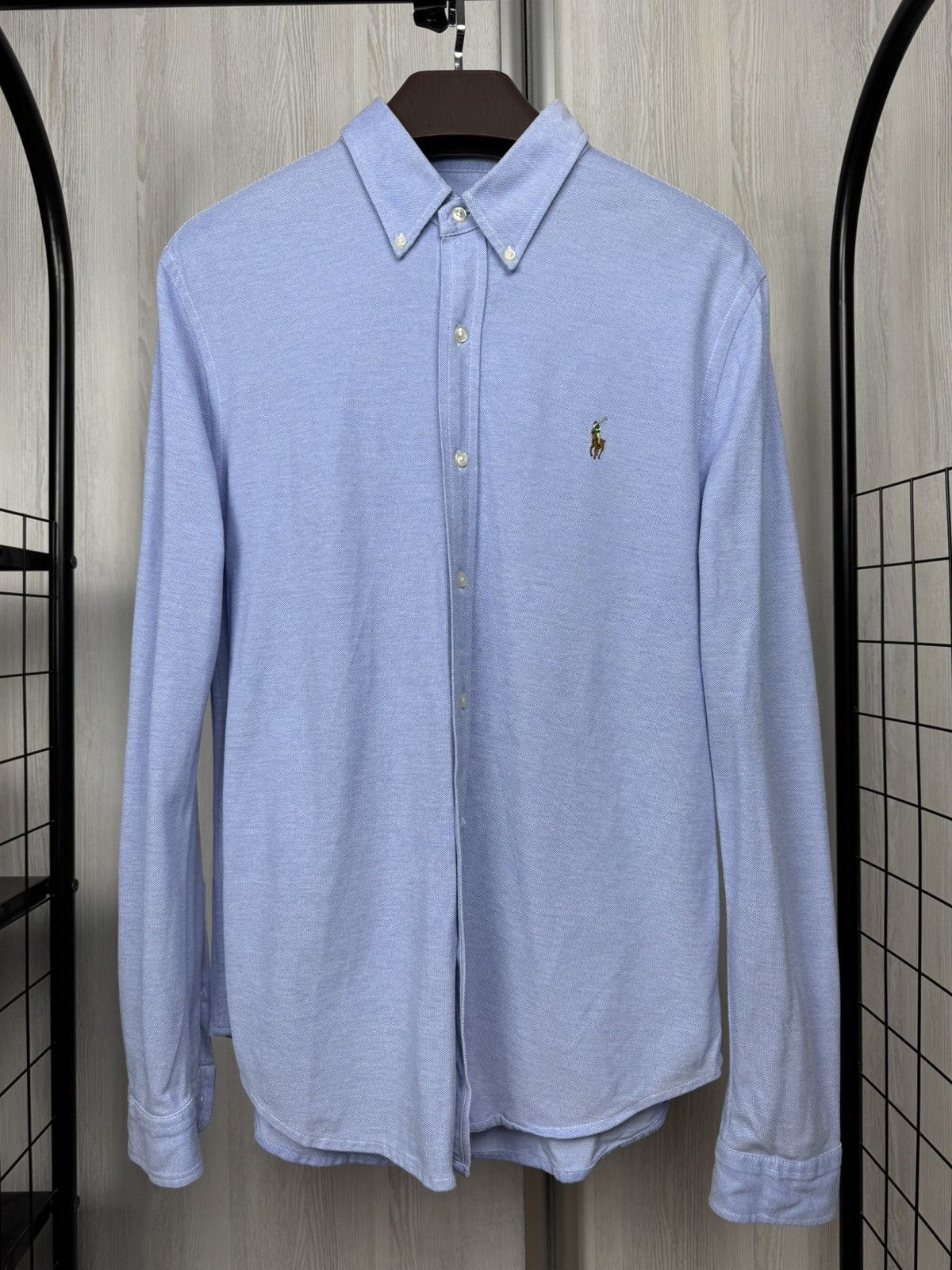 Polo Ralph Lauren Polo Ralph Lauren knit oxford blue long sleeve shirt Size US L / EU 52-54 / 3 - 2 Thumbnail