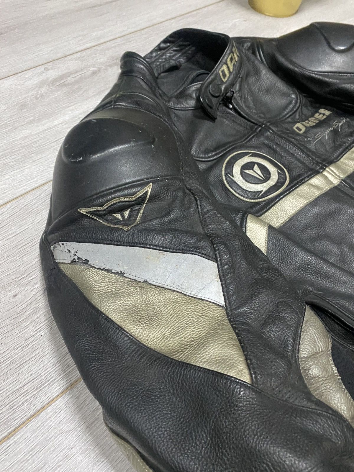 Dainese Dainese protection insulated big logo leather moto jacket Size US M / EU 48-50 / 2 - 5 Thumbnail