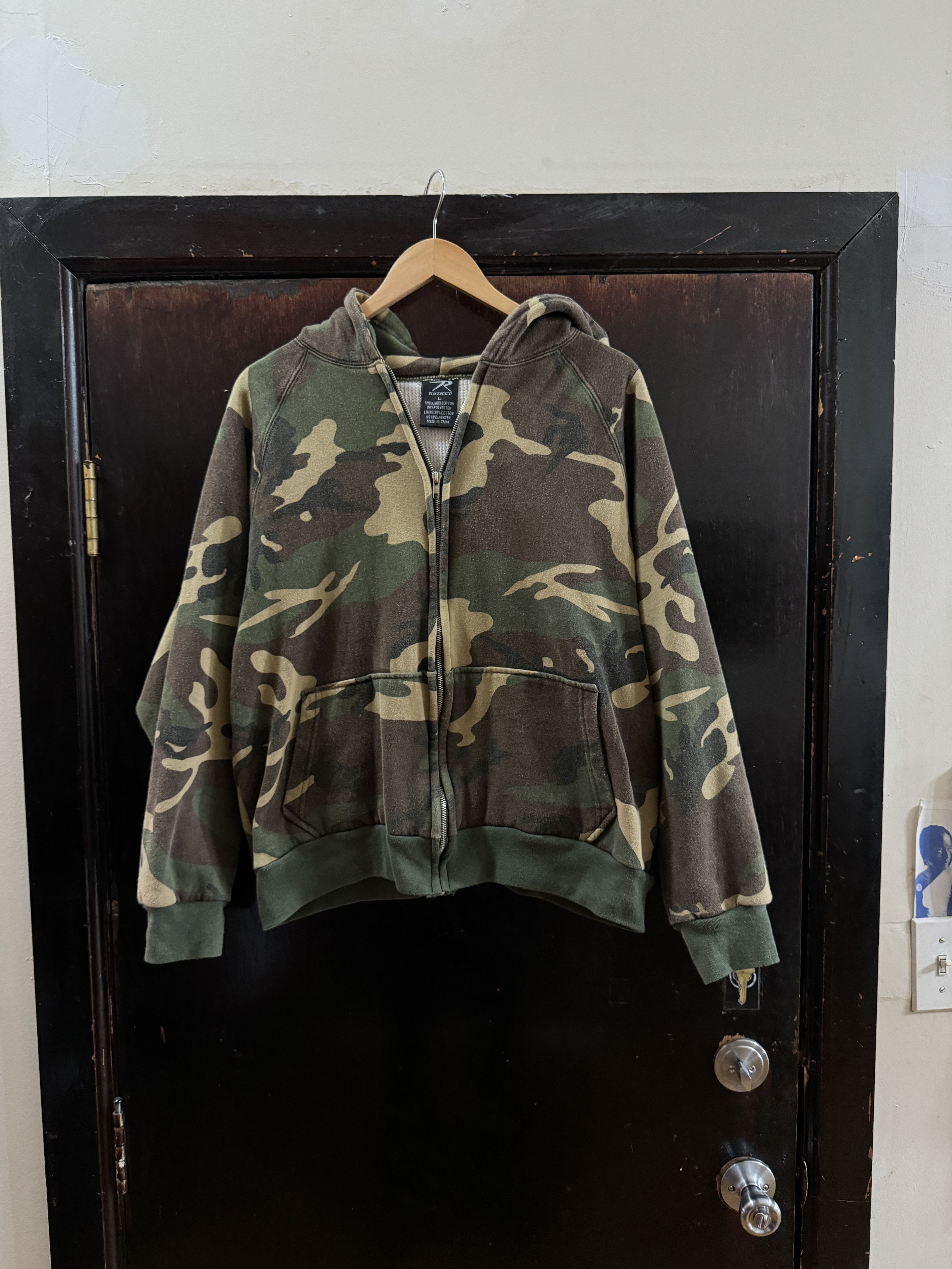 トップス archive ROTHCO camouflage Zip hoodie Rothco Camo Pullover Hooded Sweatshirt