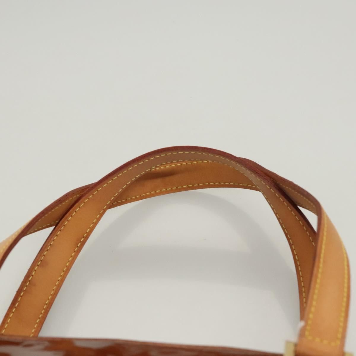 Louis Vuitton LOUIS VUITTON Monogram Vernis Houston Hand Bag Bronze M91122 Size ONE SIZE - 8 Thumbnail