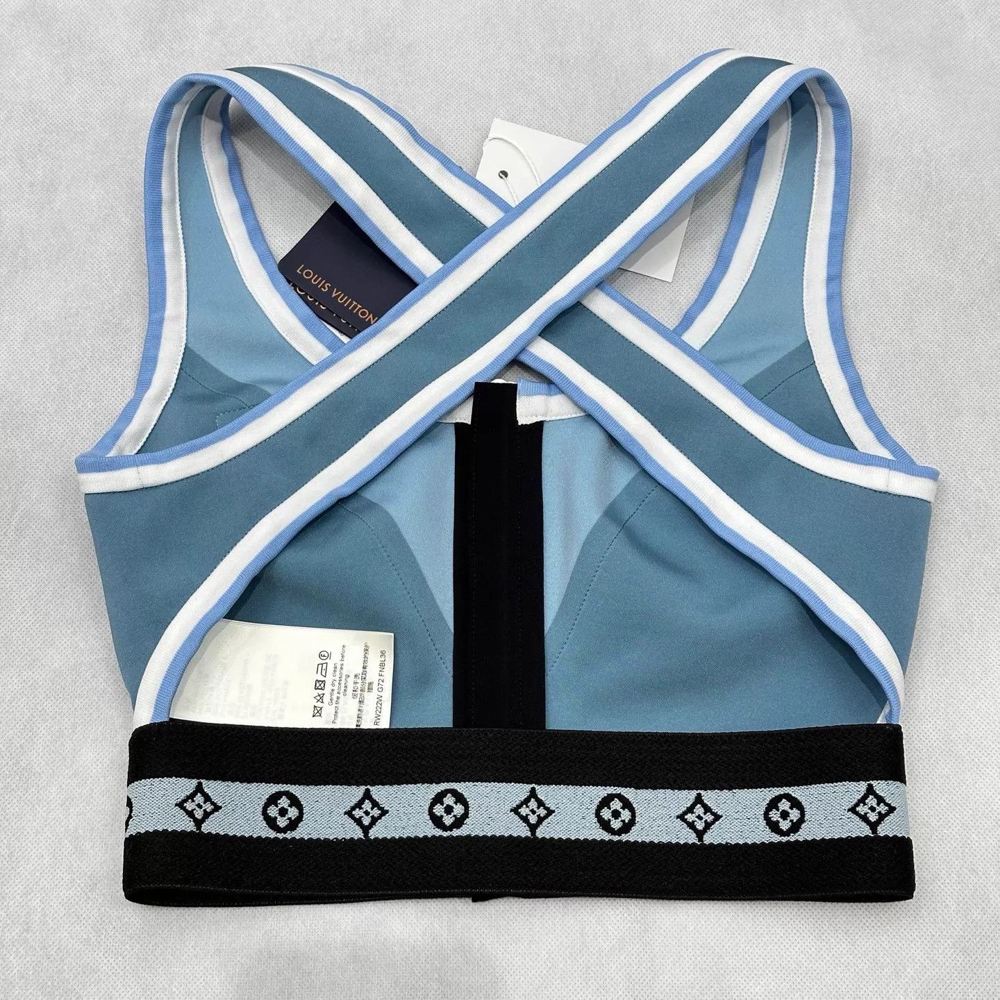 Louis Vuitton Louis Vuitton Blue Tank & Pants Set (34/36) New Size XS / US 0-2 / IT 36-38 - 2 Thumbnail