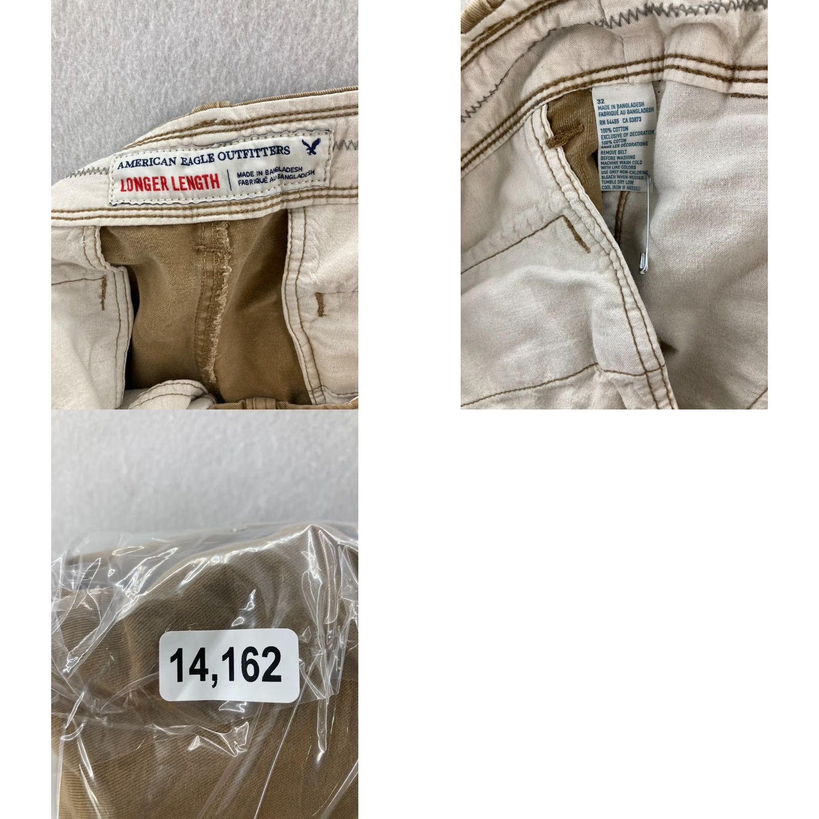 American Eagle Outfitters American Eagle Outfitters Shorts Mens 32 Beige Canvas Chino Basic Pocket Logo Modern Preppy 90s Mens Size US 32 / EU 48 - 8 Thumbnail
