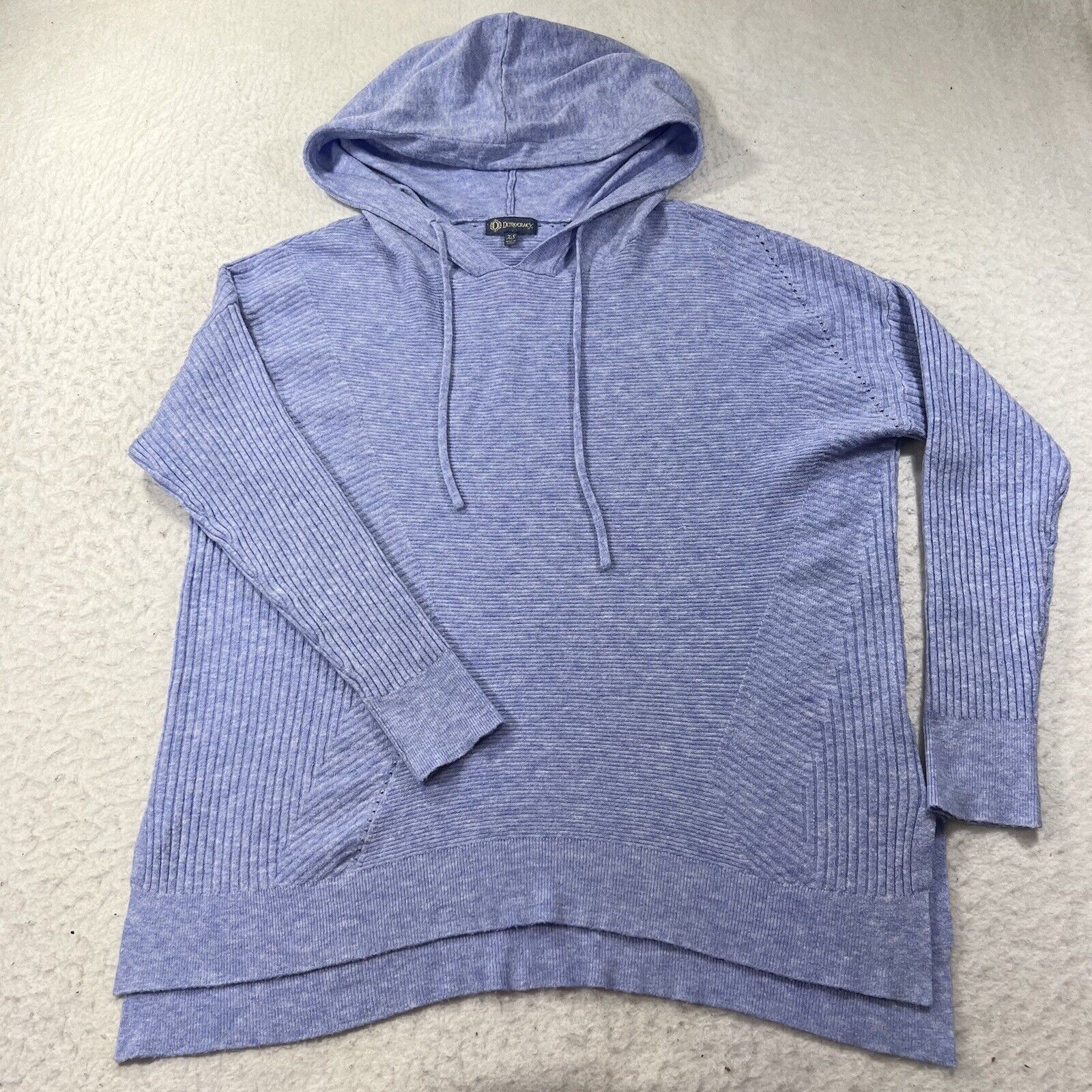 Other Democracy Blue Pullover Hoodie Lightweight Sweatshirt Size XS / US 0-2 / IT 36-38 - 1 Thumbnail