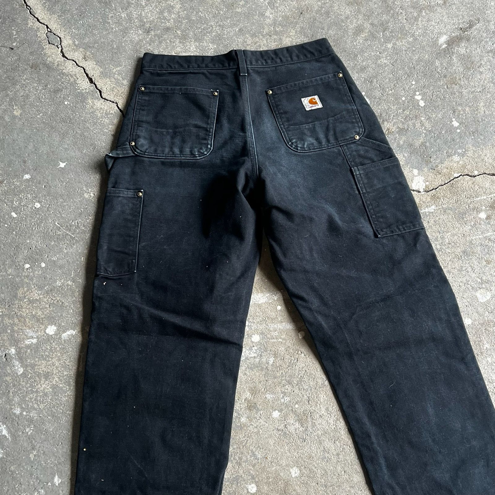 Carhartt × Vintage Carhartt black double knee work wear carpenter pants Size US 29 - 6 Thumbnail