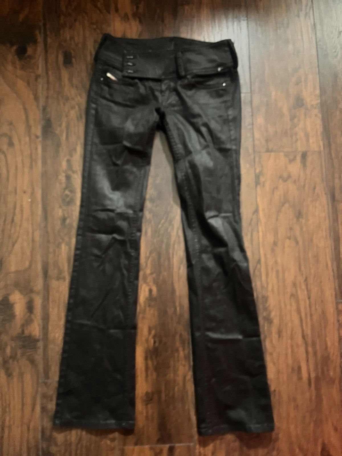 Diesel Tornado mart Diesel waxed flare jeans Size US 27 - 2 Thumbnail